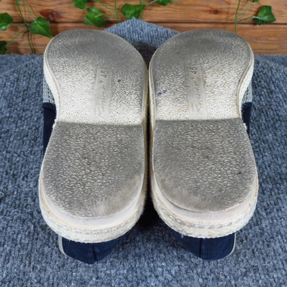 Rivieras Leisure Shoes Mens Slip On Loafers Size 45 Casual Summer Navy Gray Mesh